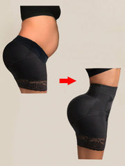 Lace-Trim Tummy Control Shaping Shorts