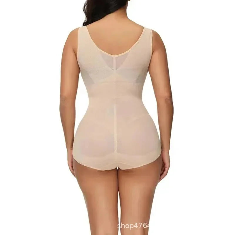 Breathable Mesh Waist-Sculpting Shapewear Bodysuit