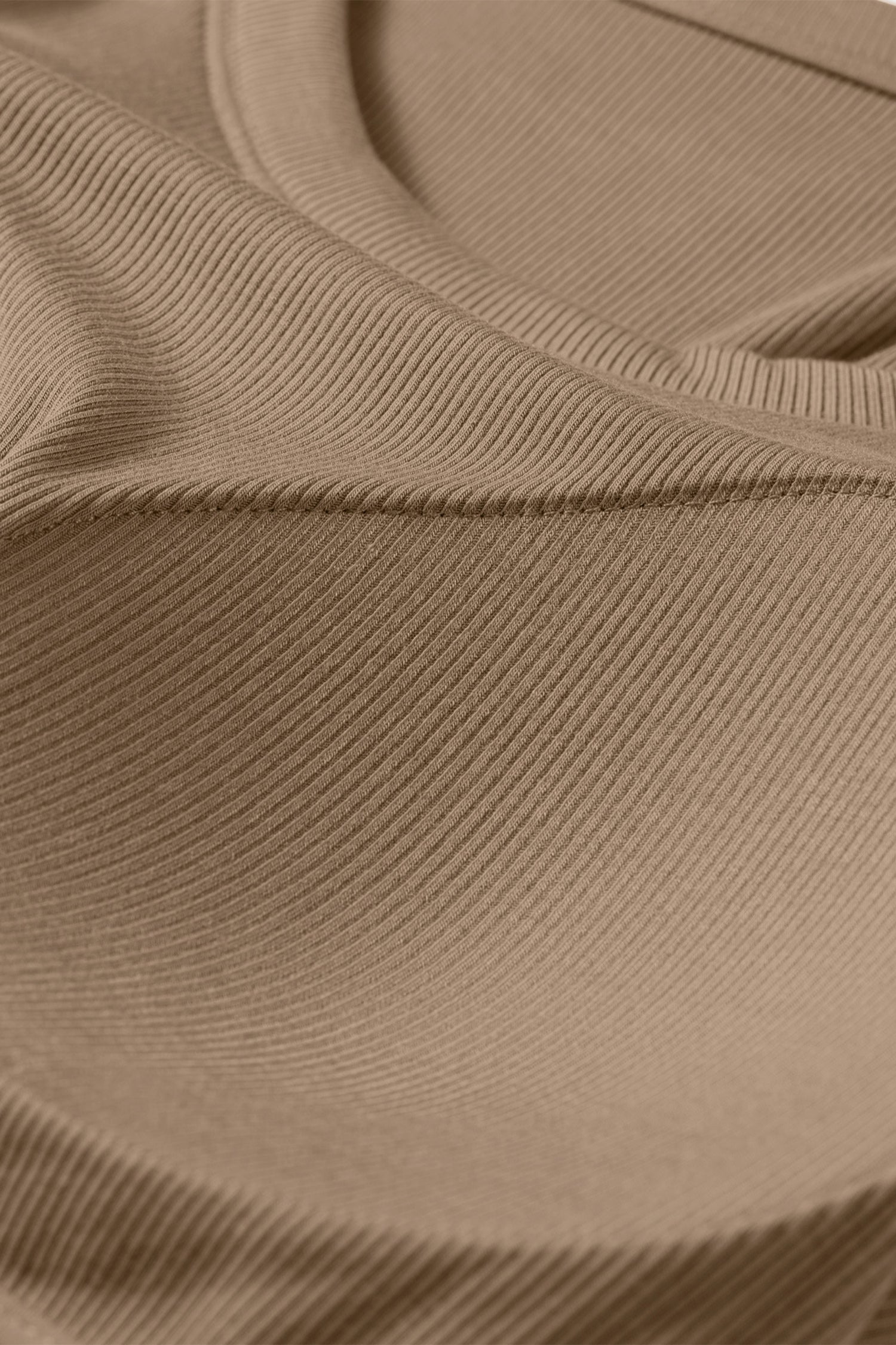 Black Slim Ribbed Padded Tank Top