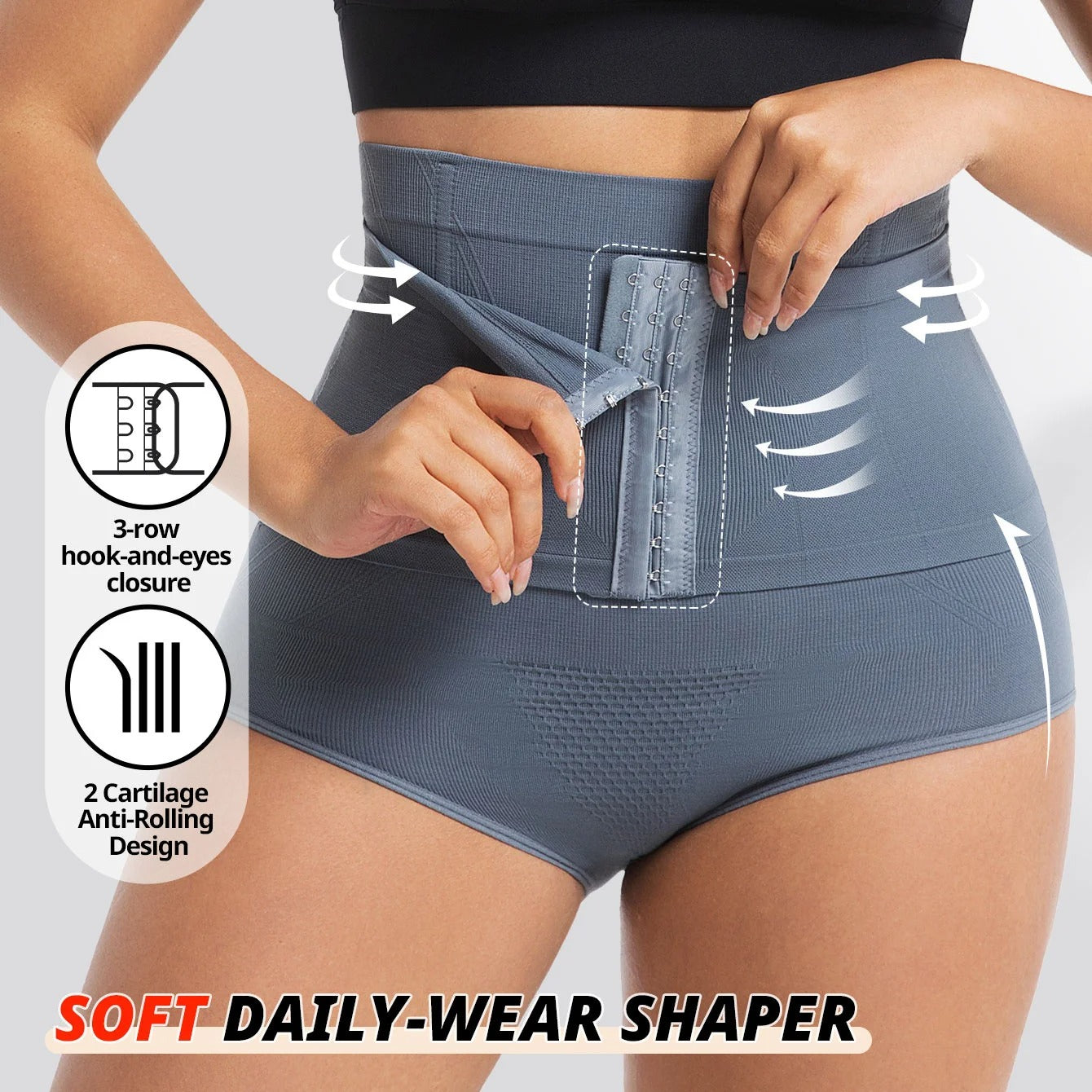 Front-Closure Tummy Control &amp; Lift Shapewear