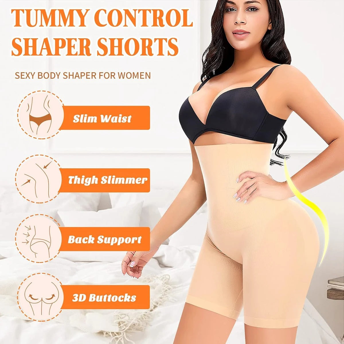 High-Waist Tummy Control &amp; Hip-Lift Shapewear