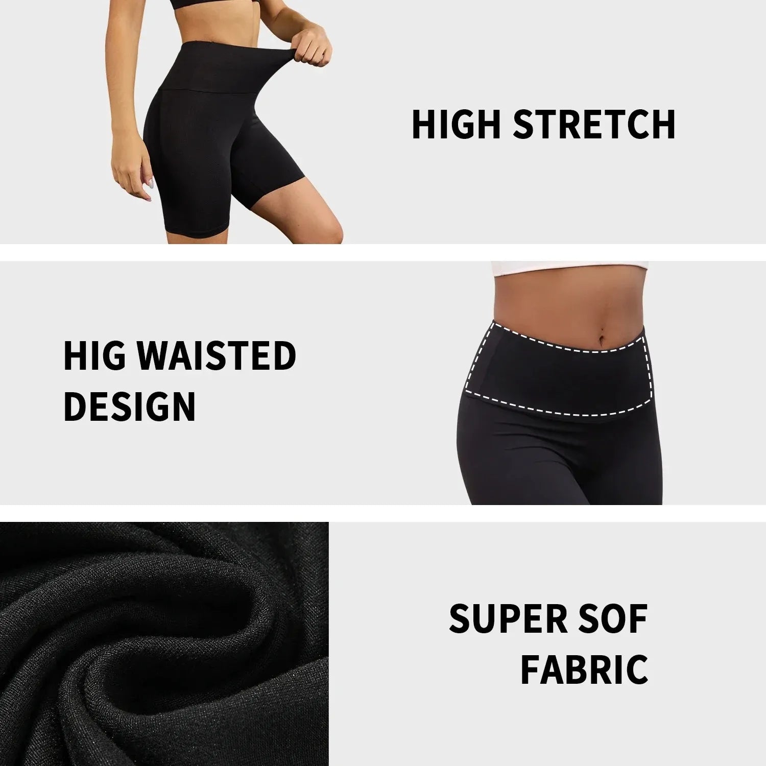 Seamless High-Waist Tummy Control Shaping Shorts
