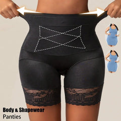 Lace-Trim Tummy Control Shaping Shorts